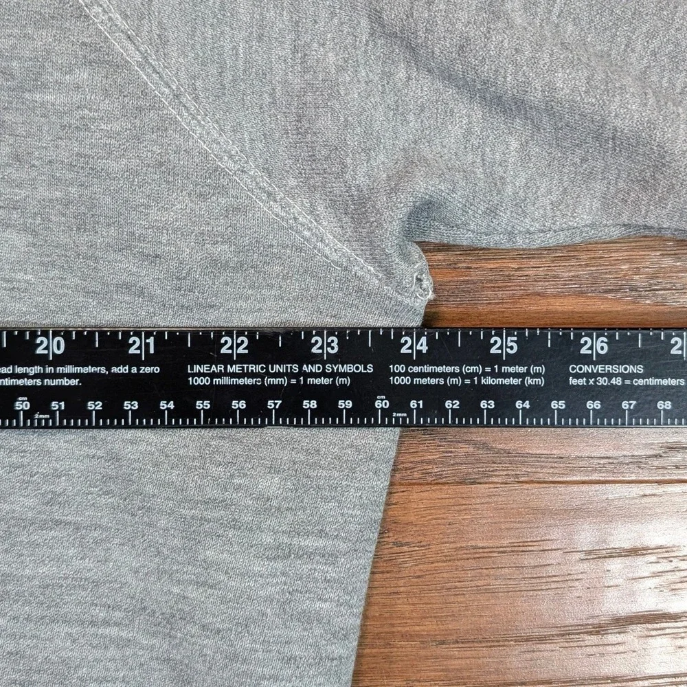 Vintage Levis Raglan Sweatshirt XL 24x24 Heather Gray Tricolor‎ Logo Patch